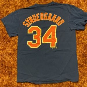 Majestic New York Mets Noah Syndergaard T-Shirt. Size Medium